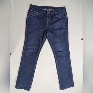 Origin Maine Factory Jeans Mens 40 X 33 Legit Fit USA Blue Dark Wash Heirloom